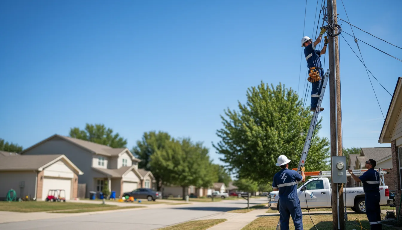 Residential electrician providing installation services in Crystal City, TX